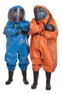 HAZWOPER workers wearing HAZMAT PPE