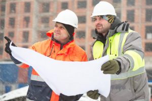 workers in cold winter conditions