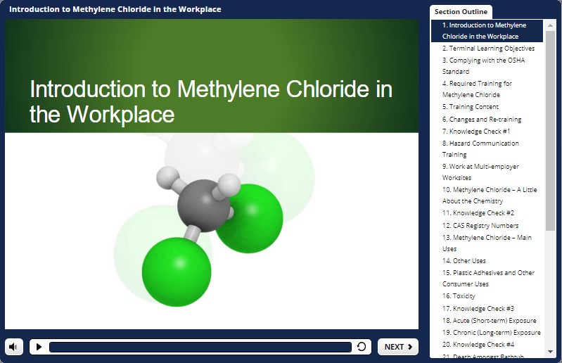 methylene chloride training demo