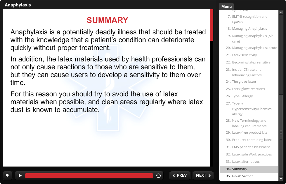 A slide showing the contents of an article.