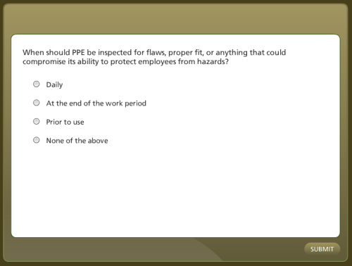A screen shot of the question box.